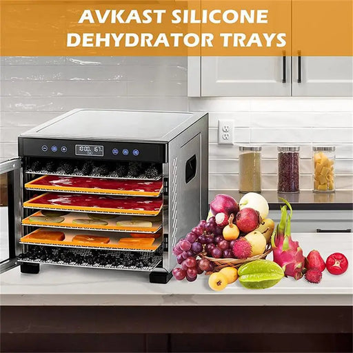 Silicone Dehydrator Mats for Air Fryers - Non-Slip Drying Sheets, Heat-Resistant Cooking Accessories