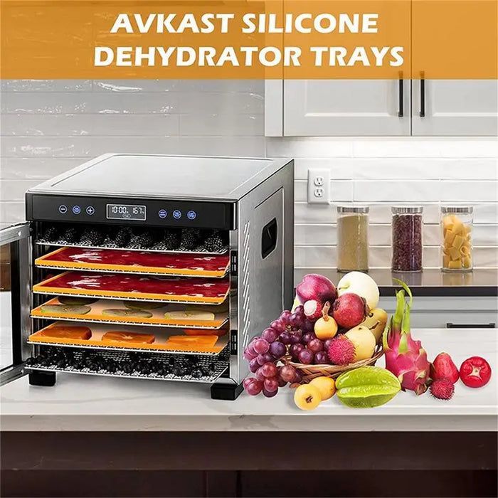 Silicone Dehydrator Mats - Versatile Kitchen Essential for Healthy Dehydration