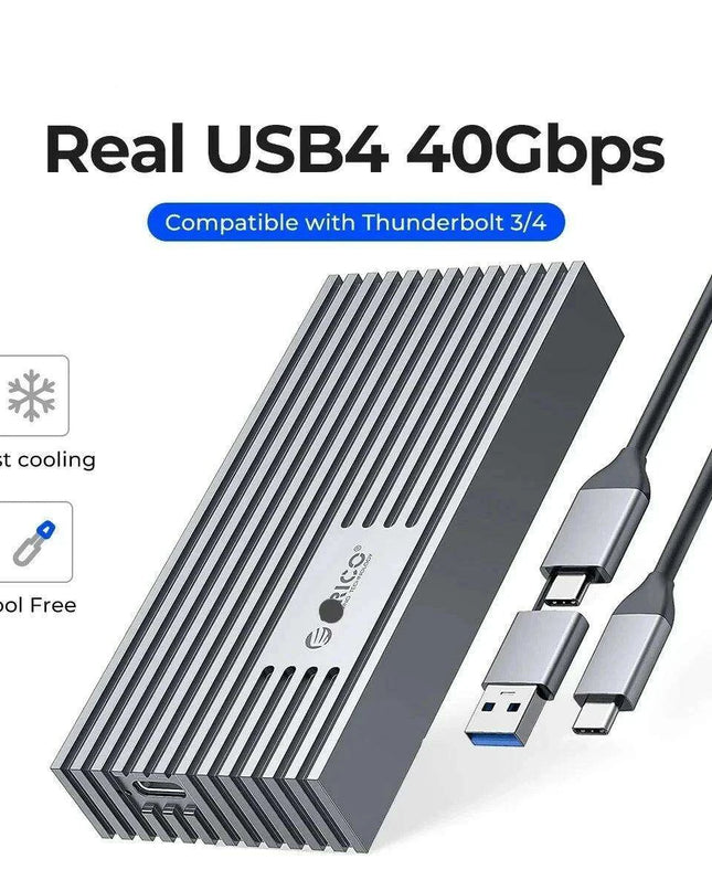 Next-Gen USB4 NVMe M.2 SSD Enclosure - Unleash Lightning-Fast Data Transfers