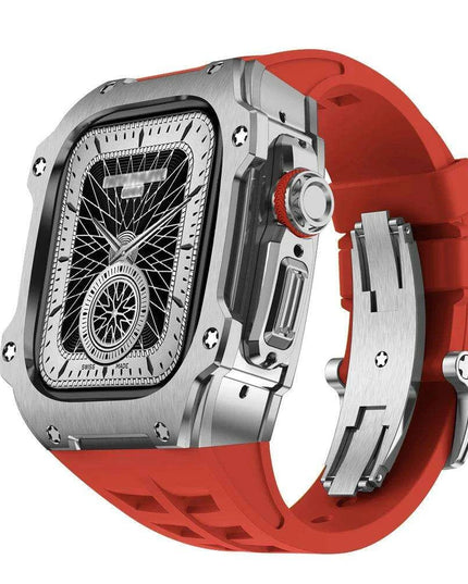 Premium 49mm Stainless Steel Apple Watch Case and Band - Redefine Your Elegance