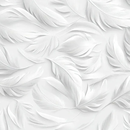 3D Feather & Flower Mural Wallpaper – Custom-Made, Multiple Patterns & Materials
