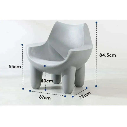 Cream Leather Nordic Embrace Chair: A Touch of Luxury for Modern Living