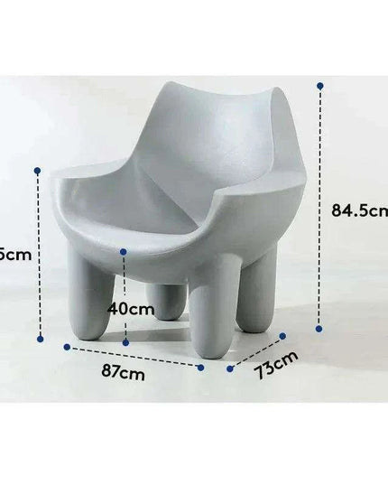 Cream Leather Nordic Embrace Chair: A Touch of Luxury for Modern Living