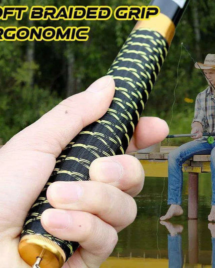 Premium Carbon Fiber Telescopic Fishing Rod for Freshwater Adventures - Adjustable Lengths from 2.7 to 7.2 Meters