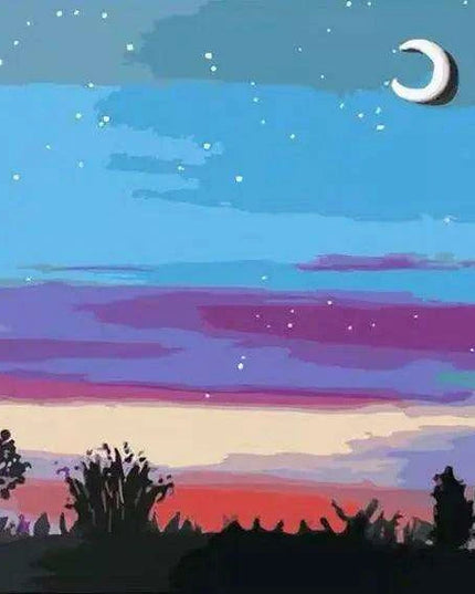 Imagination Journey Paint-By-Numbers Landscape Kit for Kids - Fun DIY Art Set