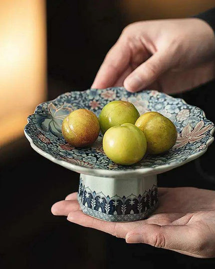 Ru Kiln Celadon Dim Sum Serving Dish - A Chic Addition for Desserts and Snacks