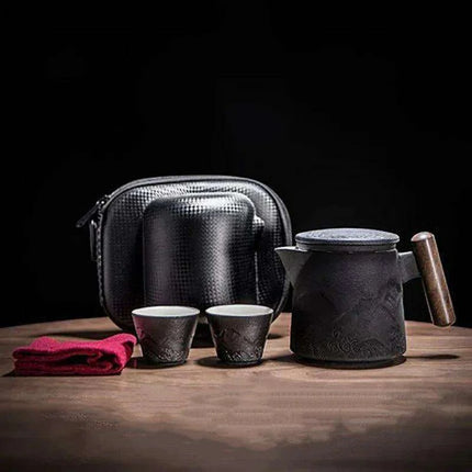 Chic Gradient Travel Tea Set - Perfect for Outdoor Enthusiasts