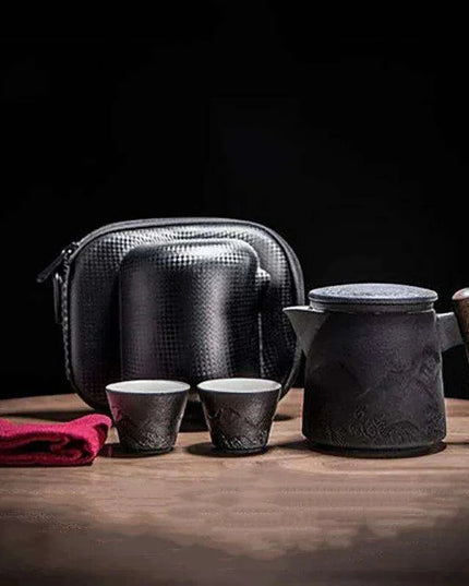 Chic Gradient Travel Tea Set - Perfect for Outdoor Enthusiasts