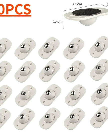 4PCS Adhesive 360° Swivel Caster Wheels for Effortless Furniture Mobility