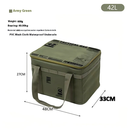 30-42L Tactical Camping Storage Bag Waterproof Insulated Folding Organizer