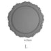 Embossed Elliptic Flower Silicone Placemat Set for Elegant Table Decor