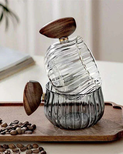 200ML Heat-resistant High Boron Silicon Glass Coffee Mug with Wooden Handle