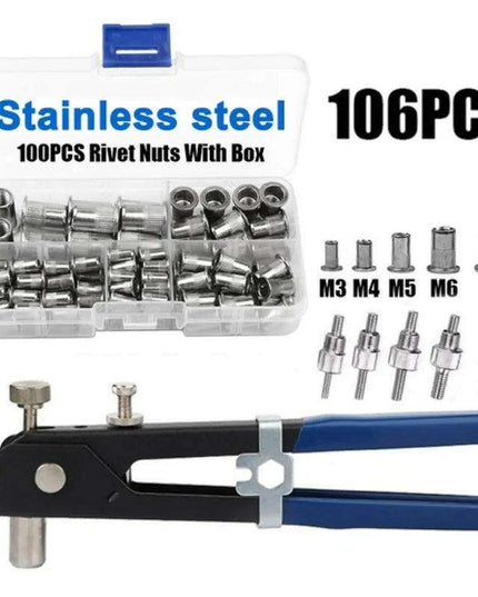 Ultimate Precision Rivet Nut Kit: Complete M3-M8 Stainless Steel & Aluminum Set