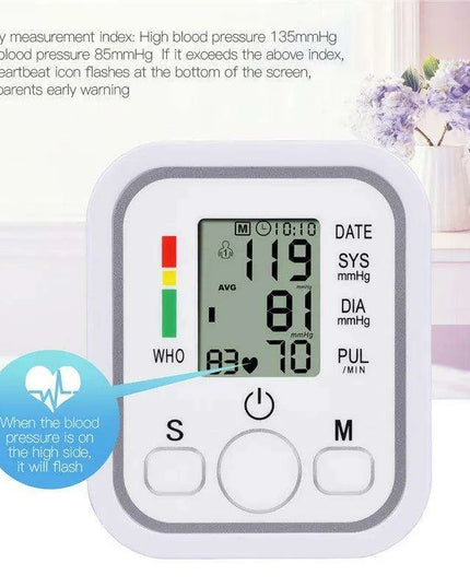 Smart Voice-Controlled Digital Arm Blood Pressure Monitor for Home Health Management