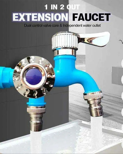 Dual-Function Faucet Adapter for Home and Bathroom Enhancement