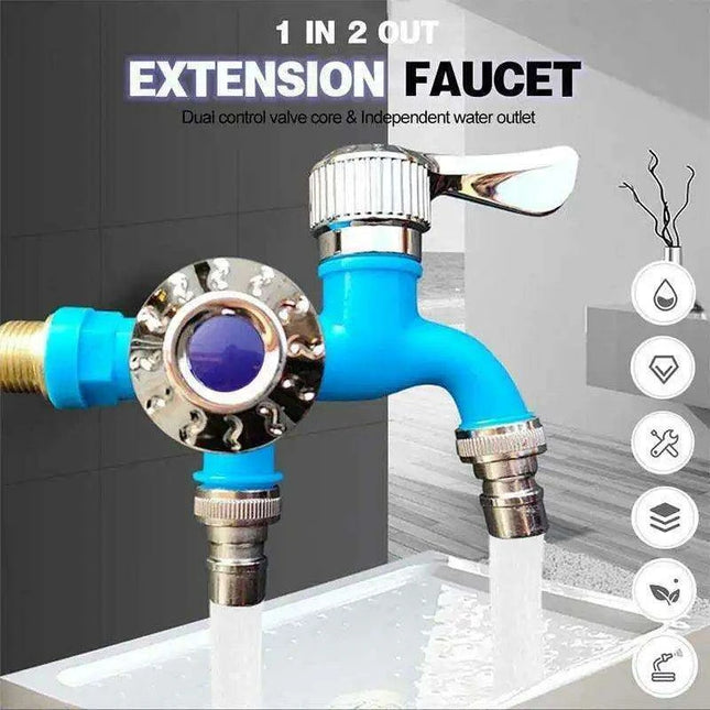 Dual-Function Faucet Adapter for Home and Bathroom Enhancement