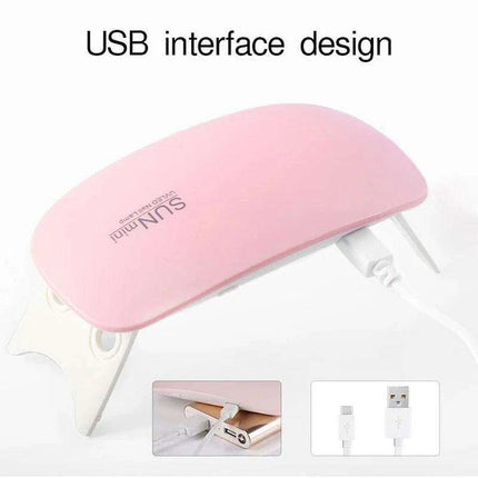 Portable 6W USB LED Nail Curing Lamp - Salon-Quality Manicures Anytime, Anywhere