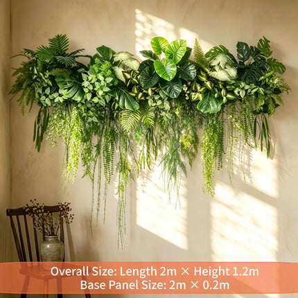 Artificial Green Plant Wall Hanging Decor, Simulation Plant Vine Water