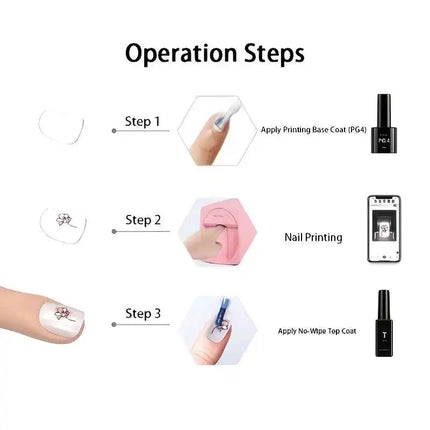 Stone's Store Portable 3D Nail Art Printer with Mobile App Control