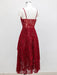 Summer Elegance Asymmetric Lace Party Dress with Belt