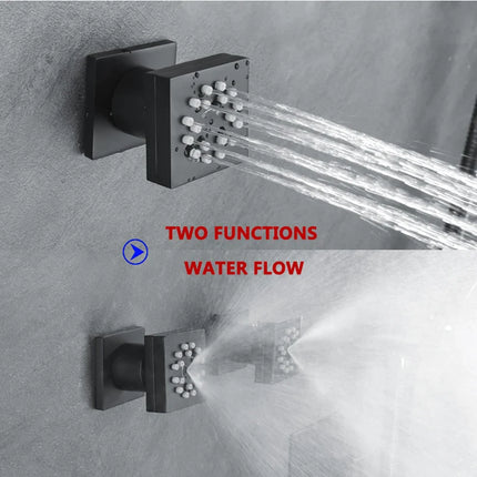 Adjustable Brass Bathroom Sprayer Jet Shower - Dual Function,