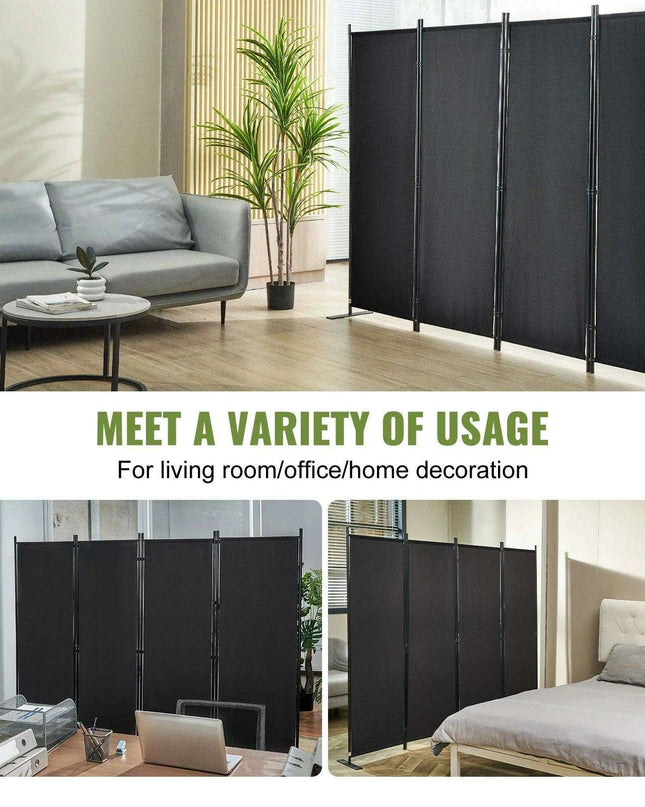 Chic Weatherproof 2-Panel Room Divider for Modern Indoor Privacy