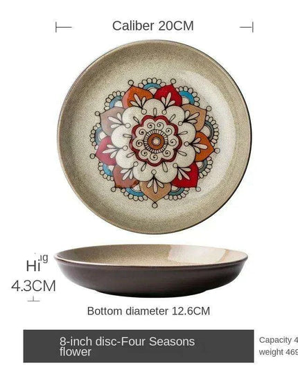 Artisan Handcrafted Colorful Ceramic Serving Plates for Elegant Dining Experiences
