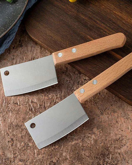 Elegant Mini Bread Cutter with Stylish Wooden Handle: Ideal for Charming Kitchens