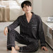 Long Sleeve Cotton Unisex Pajama Sets for Men and Women - Korean Loose Sleepwear Suit