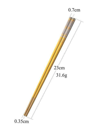 Elegant Laser Engraved Stainless Steel Chopsticks with Non-Slip Grip for Sushi and Noodle Lovers