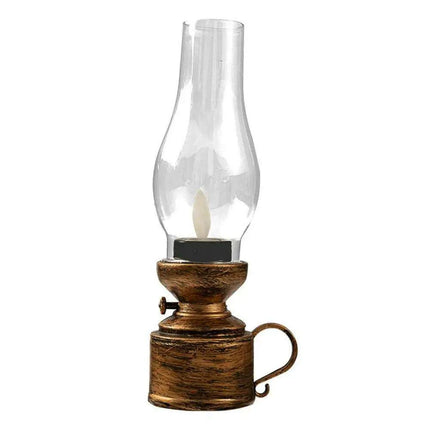 Nostalgic LED Oil Lantern - Elegant Flameless Lighting for Timeless Decor