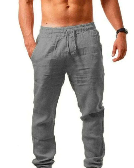 Men's Lightweight Linen Joggers - Ultimate Summer Activewear for Fitness Aficionados