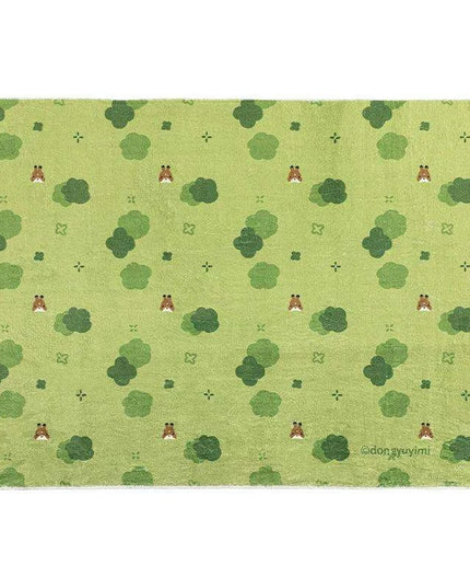 Whimsical Kids' Cartoon Plush Area Rug - Soft and Snuggly Floor Carpet