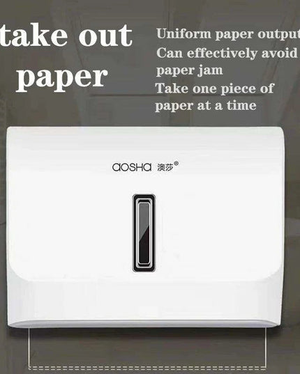 Stylish Wall-Mounted ABS Tissue Dispenser - A Chic Solution for Kitchen and Bathroom Organization