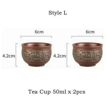 Handcrafted Purple Clay Teapot - Authentic