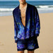 Men's 3D Printed Summer Streetwear Set: Casual Shirt & Oversized Beach Shorts