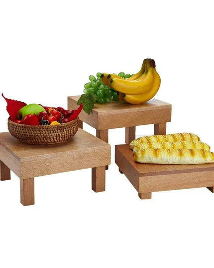 Charming Vintage Wooden Multi-Tier Treat and Snack Display Rack for Events and Celebrations