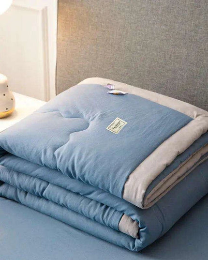 Japanese Minimalist Cotton Comforter for Cozy Cool Nights