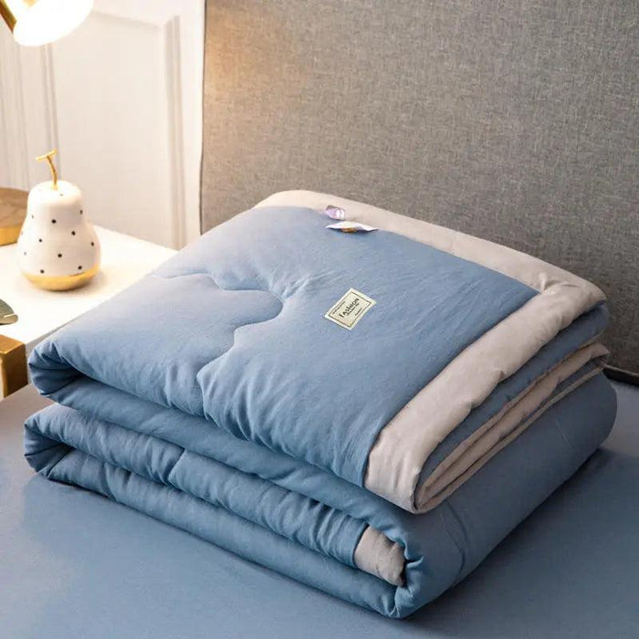 Japanese Minimalist Cotton Comforter for Cozy Cool Nights