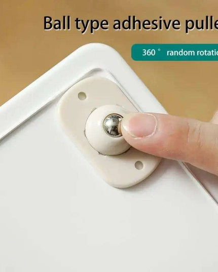 Set of 4 Adhesive 360° Swivel Casters for Effortless Movement of Bins and Cans