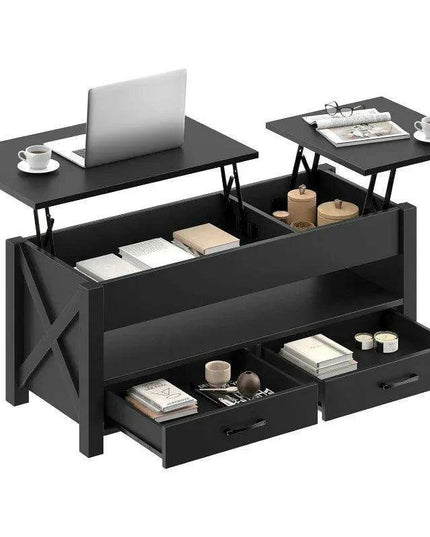 Versatile Lift-Top Coffee Table with Hidden Storage and Height Adjustment