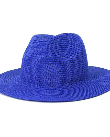 Chic Macaron White Straw Hat for Summer Travel - Essential Sun Protection for Beach Days 2023