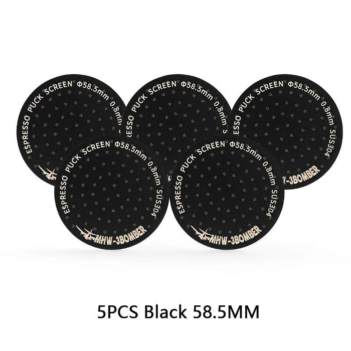 Stainless Steel Double-Layer Espresso Puck Screen for Optimal Coffee Extraction - Compatible with 51/53/58.5mm Portafilters