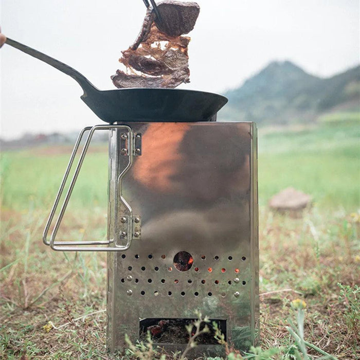 Portable Stainless Steel Charcoal Grill for Unforgettable Outdoor Feasts
