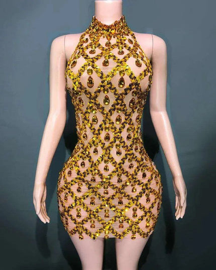 Radiant Rose Pink Sequin Mesh Bodycon Dress - Perfect for Celebratory Occasions