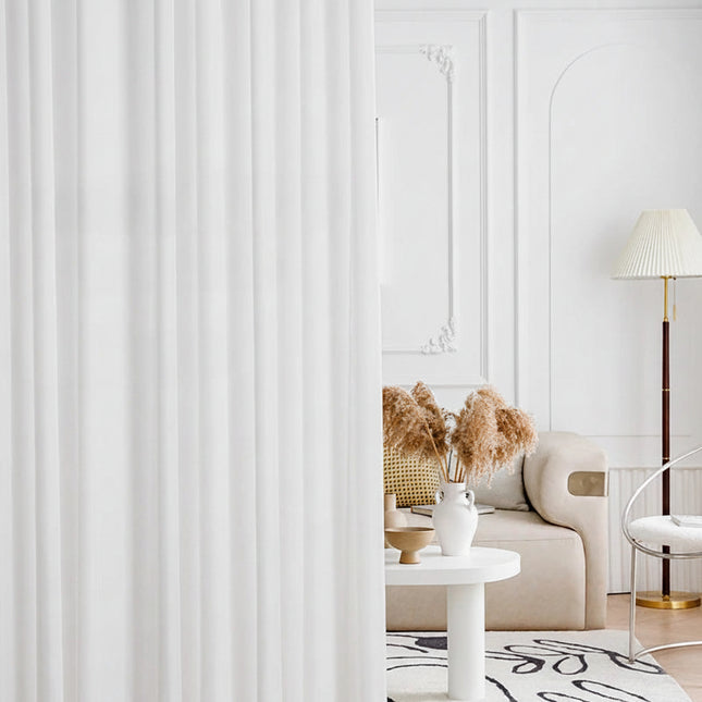 LEUTSHT Sheer Tulle Curtains – Luxury Organza Drapes & Custom Size Window Panels