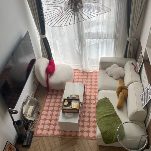 Handmade Minimalist Retro Living Room Rug for Elegant Home Decor