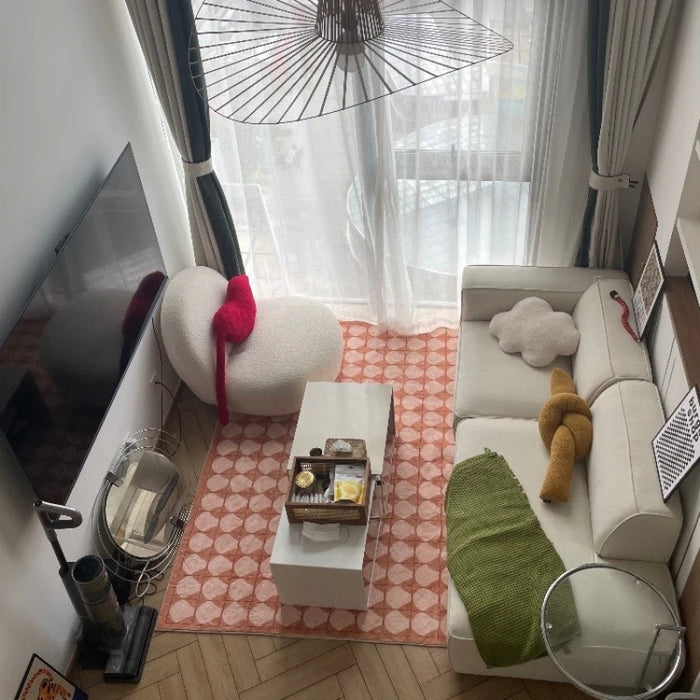 Elegant Handwoven Retro Living Room Rug with Modern Charm