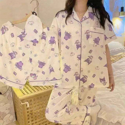Charming Sanrio Hello Kitty Cosplay Pajama Set for Cozy Nights