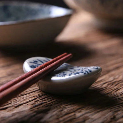 Artisan Japanese Ceramic Chopsticks Holder and Spoon Rest - Elegant Kitchen Decor 2023